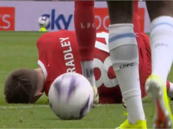 Article image:(Video) ‘Scans have shown…’ – Sky Sports share Conor Bradley injury update live on air