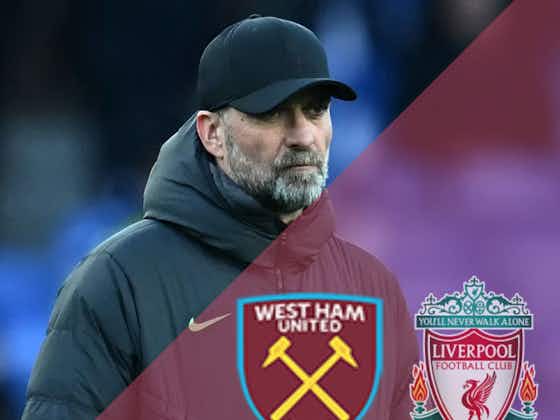 Article image:Confirmed Liverpool line-up v West Ham: Salah and Nunez axed as Klopp responds to derby defeat