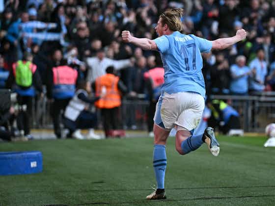 Article image:Kevin De Bruyne was running on fumes but dragged Manchester City to a famous victory