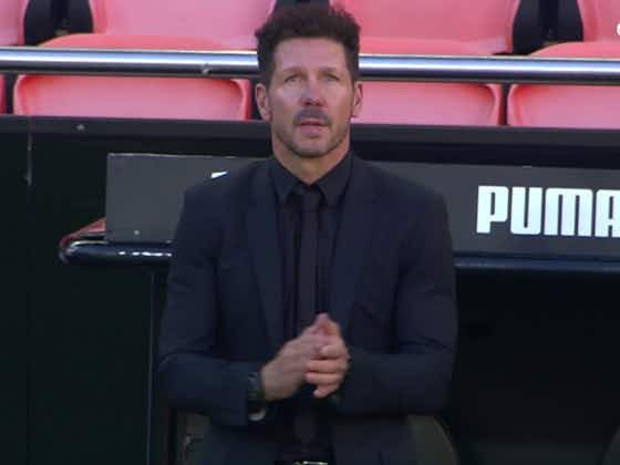 Article image:Diego Simeone breaks moment of silence for Diego Maradona with applause