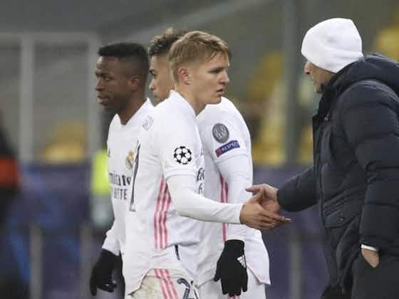 Article image:Real Madrid confirmed squad v Alaves: Martin Odegaard, Sergio Ramos and Zinedine Zidane among absentees