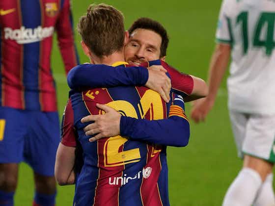 Article image:Lionel Messi and Frenkie de Jong in danger