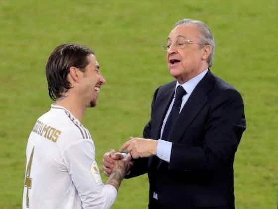 Article image:Real Madrid club president Florentino Perez confident on Sergio Ramos extension