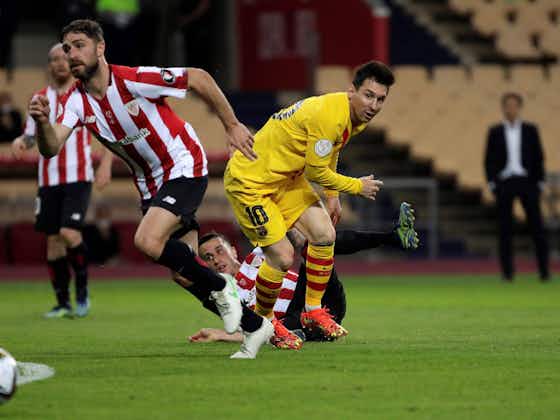 Article image:Watch: Athletic Bilbao and Barcelona 0-0 at half time in the 2021 Copa del Rey final