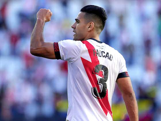 Article image:Watch: Radamel Falcao fires Rayo Vallecano into a 30th minute lead against Barcelona