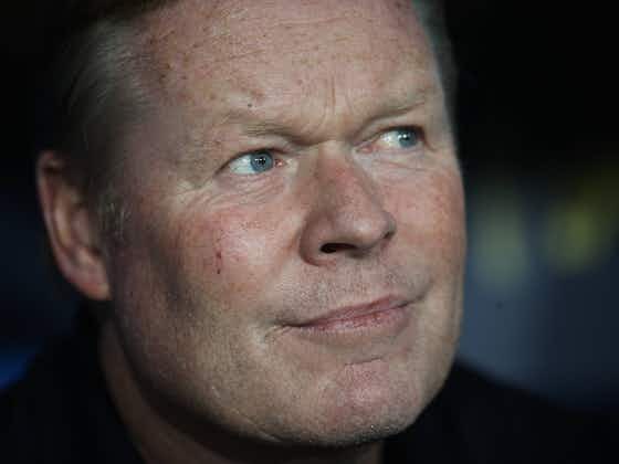 Article image:Barcelona confirm that Ronald Koeman has been sacked as first team coach