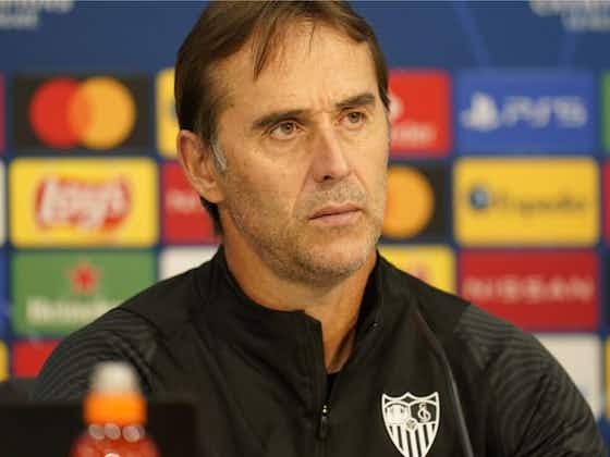 Article image:Julen Lopetegui disappointed Sevilla couldn’t take all three points at Lille