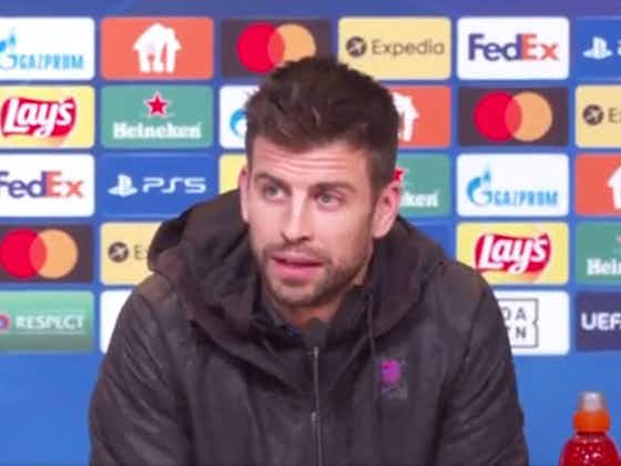 Article image:Gerard Pique: “The love for the colours, for the shield, is shown in the bad times”