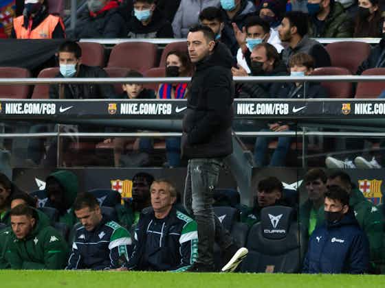 Article image:Barcelona lose to Real Betis to suffer first defeat of the Xavi era