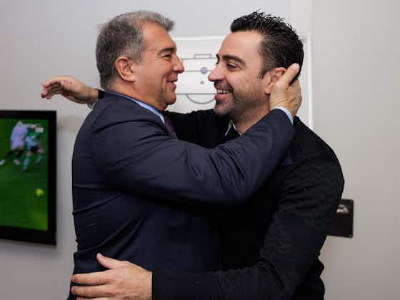 Article image:Joan Laporta hosts celebratory party after Xavi Hernandez opts to stay at Barcelona