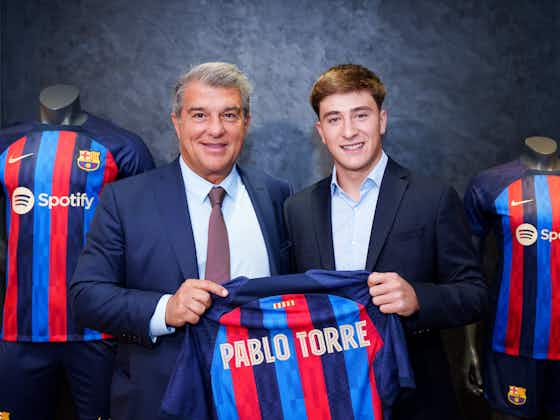 Article image:Pablo Torre makes first statements as a Barcelona player