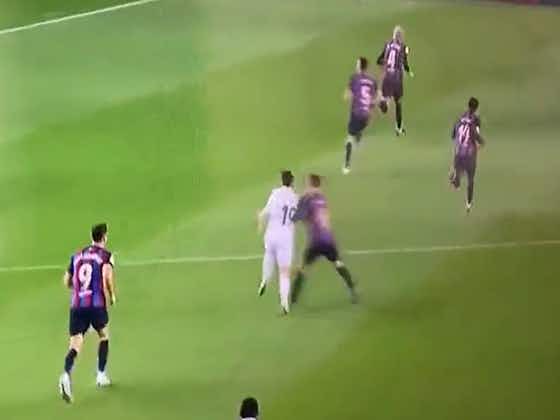 Article image:WATCH: Gavi caught taking out Dani Ceballos off the ball during El Clasico