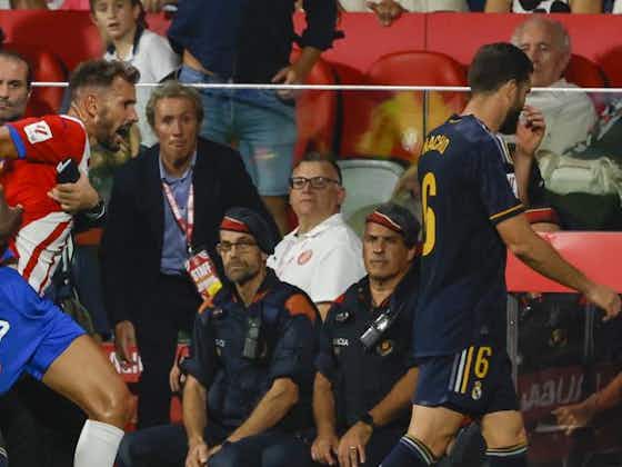 Article image:Real Madrid captain Nacho Fernandez issues apology after horror challenge during Girona victory