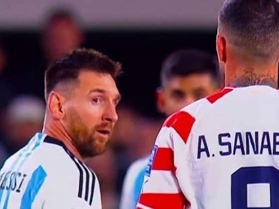 Article image:Paraguay forward bites back at Lionel Messi over spitting claims – “I would never do anything like that”