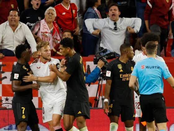 Article image:Vinicius Junior issues impassioned statement after racist incident at Sevilla-Real Madrid match