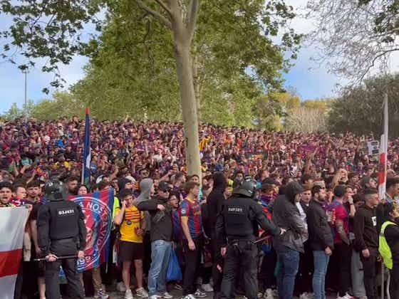 Article image:“Vinicius, d*e” chants heard from section of Barcelona supporters before Champions League clash with PSG