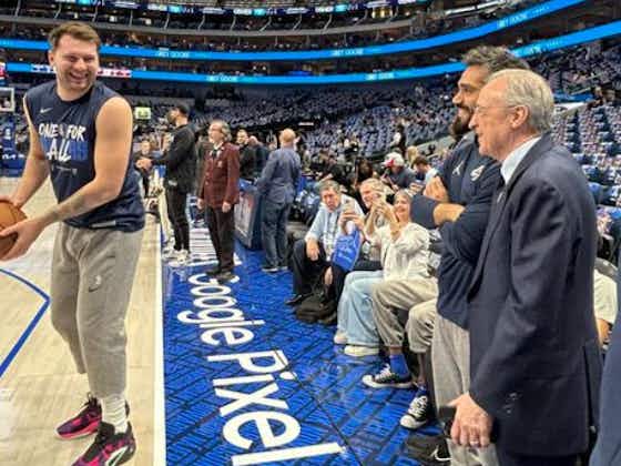 Article image:Florentino Perez misses Real Madrid’s victory over Real Sociedad to attend NBA play-off match