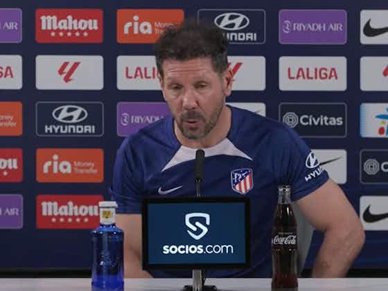 Article image:Diego Simeone sends stern reminder to Atletico Madrid players over La Liga form