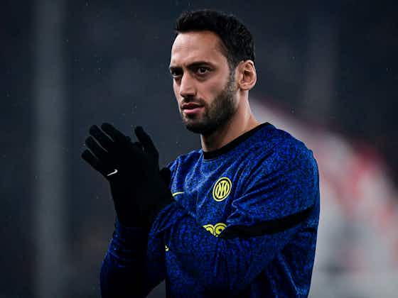 Article image:Calhanoglu plays down suggestions Inter could win Serie A title against Milan