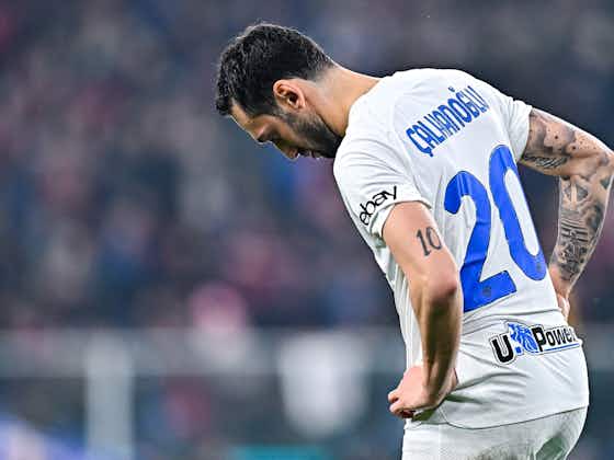 Article image:Inter confirm muscle issue for key midfielder Calhanoglu
