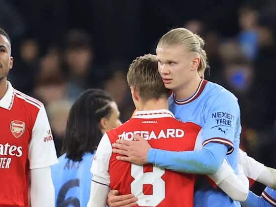 Article image:Erling Haaland responds to whether Martin Odegaard would improve Man City