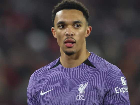 Article image:Trent Alexander Arnold aims a dig at Arsenal while discussing Aston Villa game