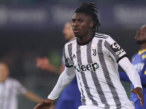 Article image:Moise Kean limps out of Juventus training session