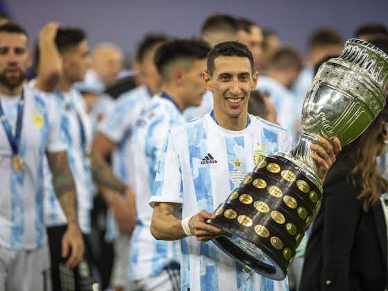 Article image:Di Maria Reflects on What It Meant to Score the Game-Winning Goal in the 2021 Copa America Final vs. Brazil