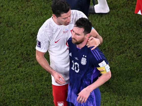 Article image:Robert Lewandowski Reveals What He Told Messi After Hard Foul Late in Argentina-Poland Game