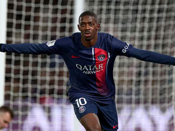 Article image:Ousmane Dembélé Reacts to Scoring His First PSG Goal in the Win Over Monaco
