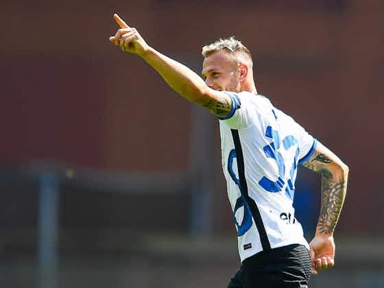 Article image:Photo – Inter Defender Federico Dimarco Celebrates Goal & Win In Italy’s 2-0 Win Over Hungary: “A Goal I’ve Dreamed Of Since Childhood”