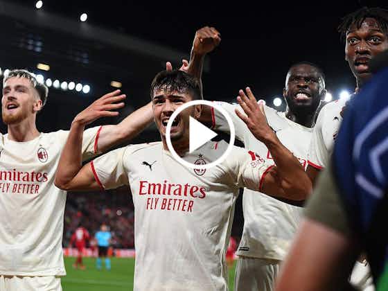 Article image:Watch: Brahim Diaz’s goal against Liverpool captured by amazing fan footage from away end