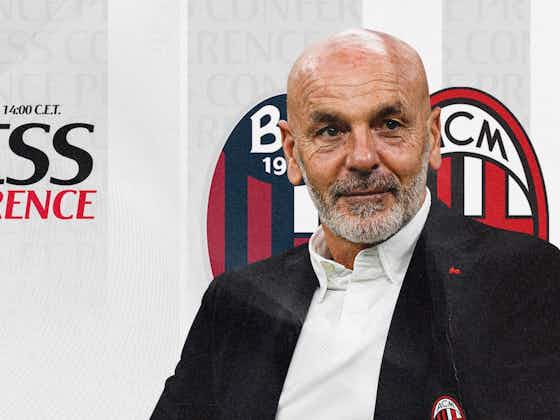 Article image:Pioli confirms absence of key duo for Bologna game and responds to idea of a ‘difficult moment’