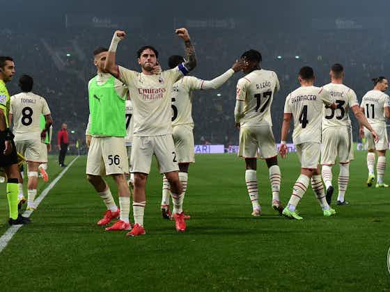 Article image:Bologna 2-4 AC Milan: Two late strikes put Rossoneri top with win over nine-man Bologna