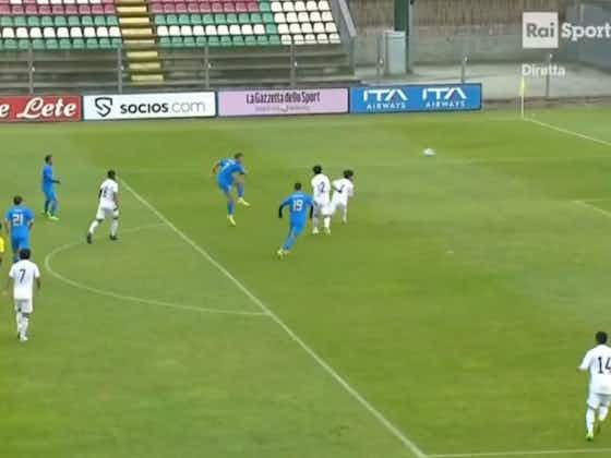 Article image:Watch: Milan striker Colombo scores stunning volley for Italy U21s