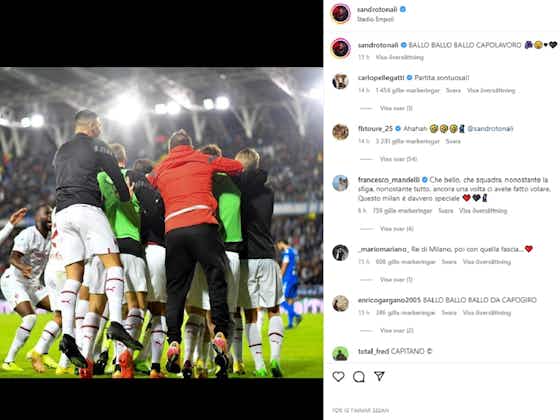 Article image:Photos: Milan players react to Empoli win on social media – “Never give up”