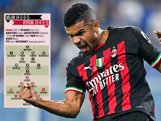 Immagine dell'articolo:GdS: Probable XIs for Milan vs. Hellas Verona – no changes from Juventus win