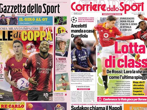 Article image:Gallery: ‘Class war’, ‘Pioli’s future is at stake’ – Today’s front pages in Italy
