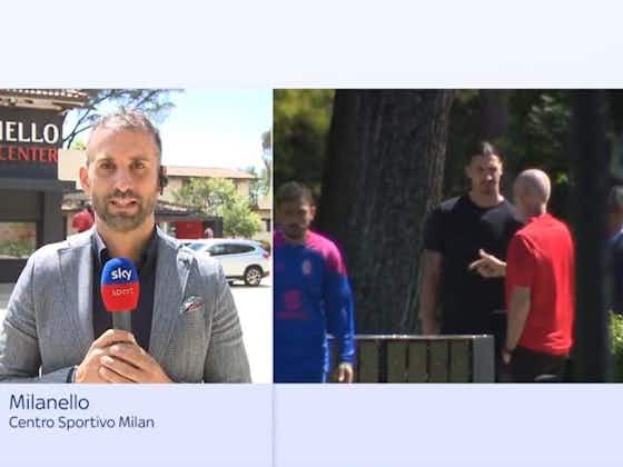 Article image:Sky: Ibrahimovic follows training at Milanello – discussions with Pioli and Moncada