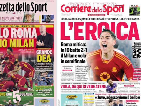 Immagine dell'articolo:Gallery: ‘Milan in hell’, ‘Pioli: end of the road’ – Today’s front pages in Italy