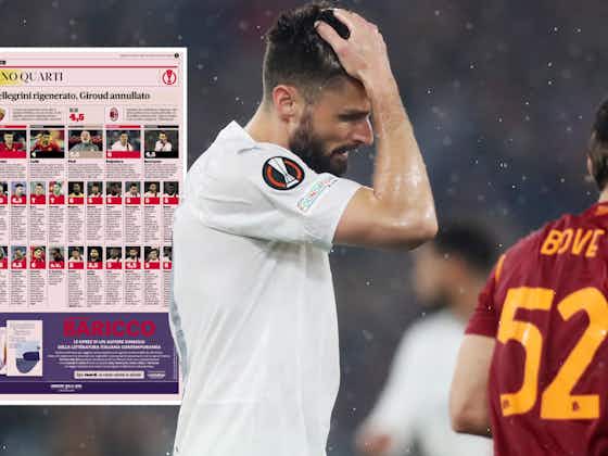 Article image:GdS: Milan player ratings for Roma loss – 10 players have a bad night