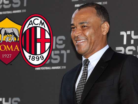 Article image:Cafu expecting Roma and Milan to serve up ‘entertainment’ at a ‘unique’ Olimpico