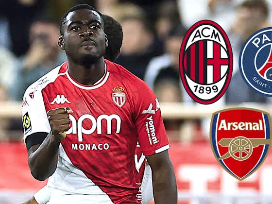 Image de l'article :Footmercato: Milan, Arsenal and PSG all keen on Monaco midfield star