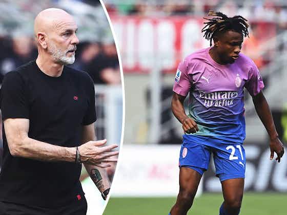 Article image:Pioli heaps praise on ‘changed’ Chukwueze: “He believes in what he does”