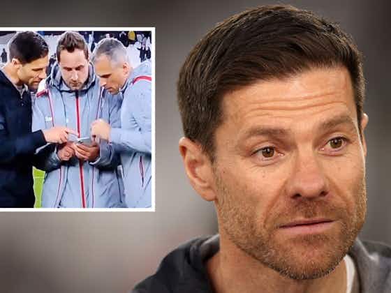 Article image:Watch: Xabi Alonso and staff celebrate after learning of Milan’s elimination