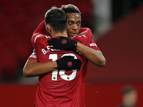 Article image:(Photo) Fernandes sends farewell message to Martial following Sevilla loan