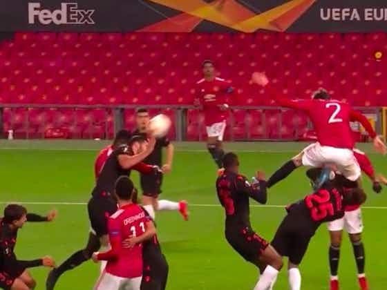Article image:(Video) Axel Tuanzebe denied first Man Utd goal after Victor Lindelof foul in build-up