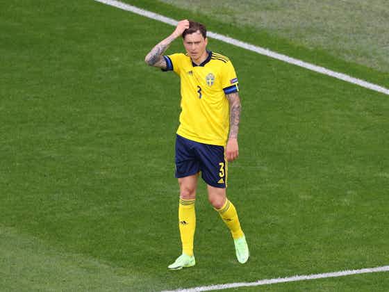 Article image:Victor Lindelof reacts as Sweden edge closer to Euro 2020 knockout stages