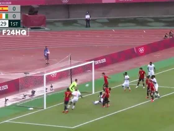 Article image:Video: Eric Bailly scores opener against Spain in Olympics quarter-final
