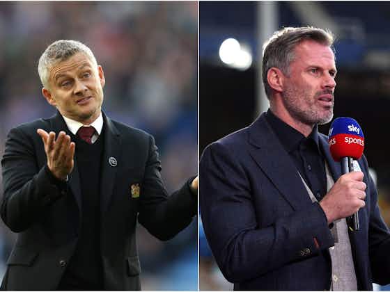 Article image:Ole Gunnar Solskjaer hits back at Jamie Carragher over managerial claims